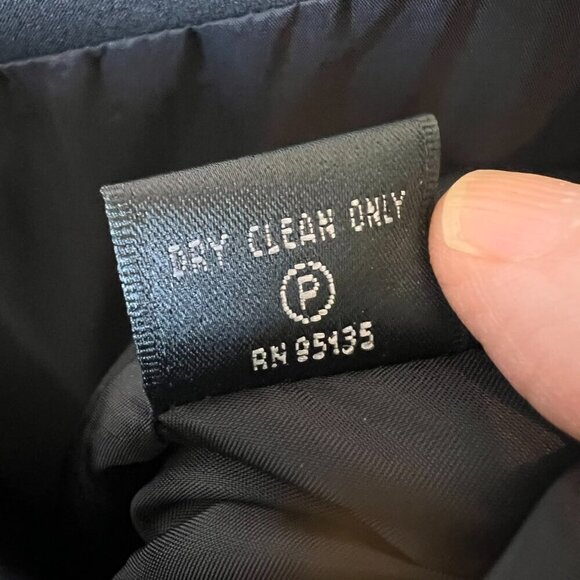 Lafayette 148 New York Skirt Womens Size 4 Black Wool Blend Double Vent Pencil - Picture 16 of 16